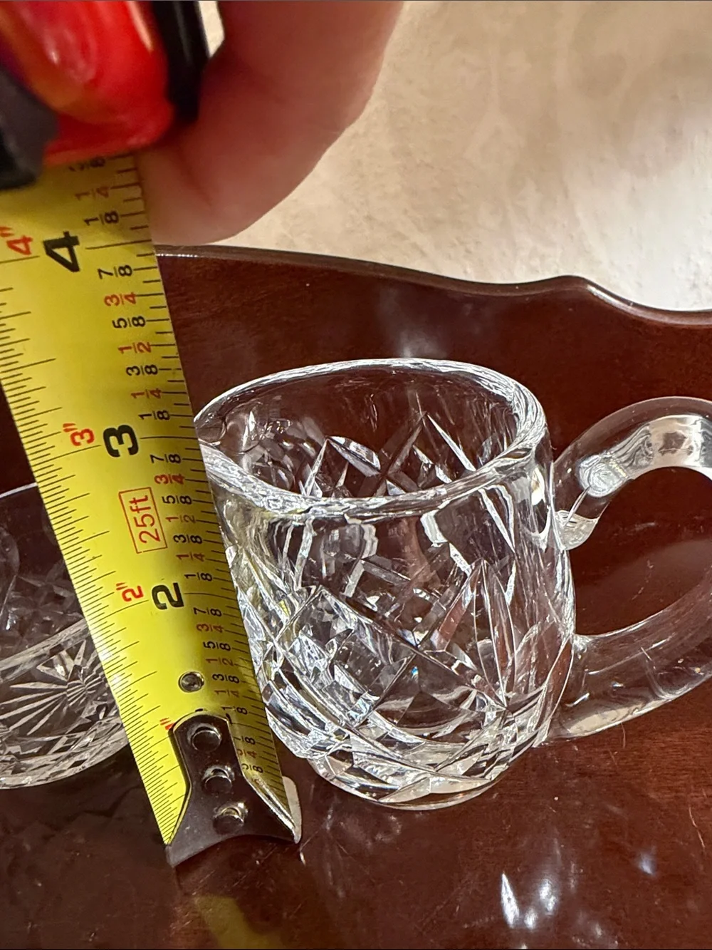 Waterford Clear Crystal Cut Creamer and Sugar Bowl Set
